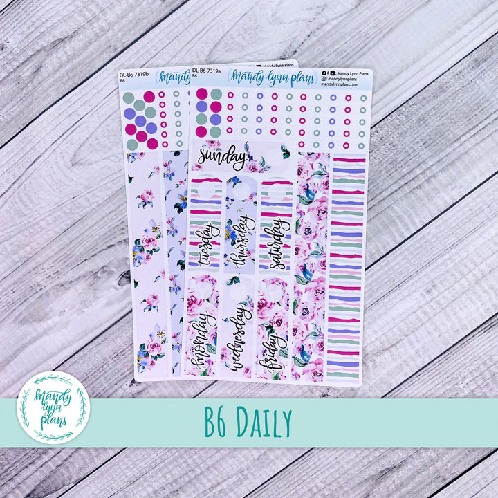 B6 Daily Kit || Watercolor Blooms || DL-B6-7319