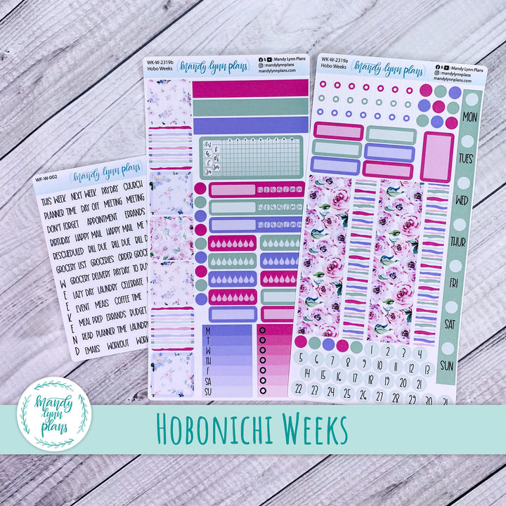 Hobonichi Weeks Weekly Kit || Watercolor Blooms || WK-W-2319