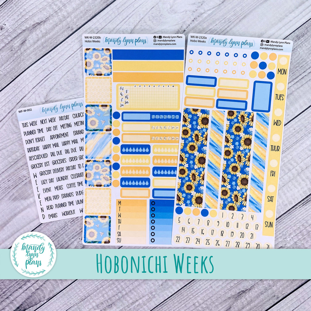 Hobonichi Weeks Weekly Kit || Buzzing Sunflowers || WK-W-2320