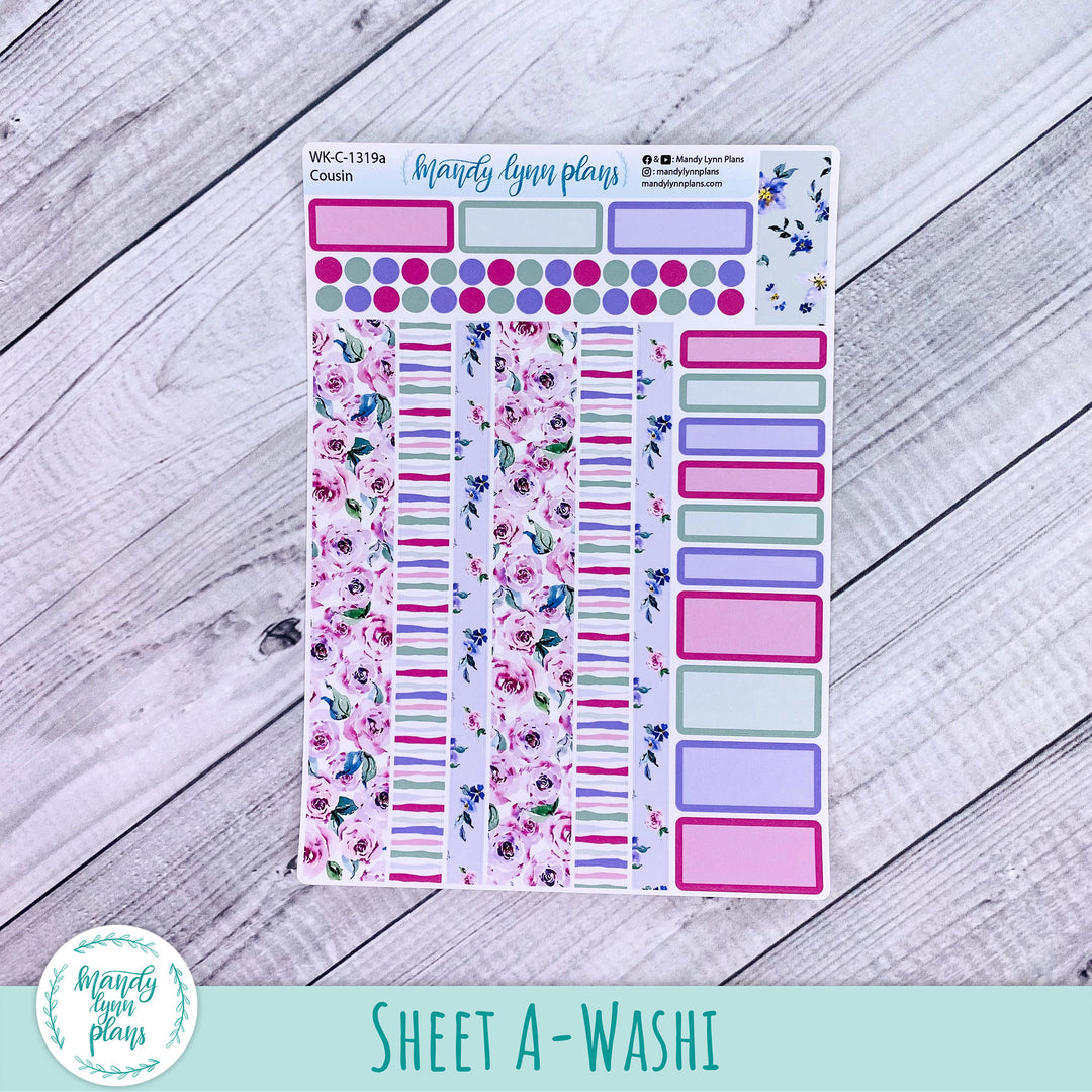 Hobonichi Cousin Weekly Kit || Watercolor Blooms || WK-C-1319