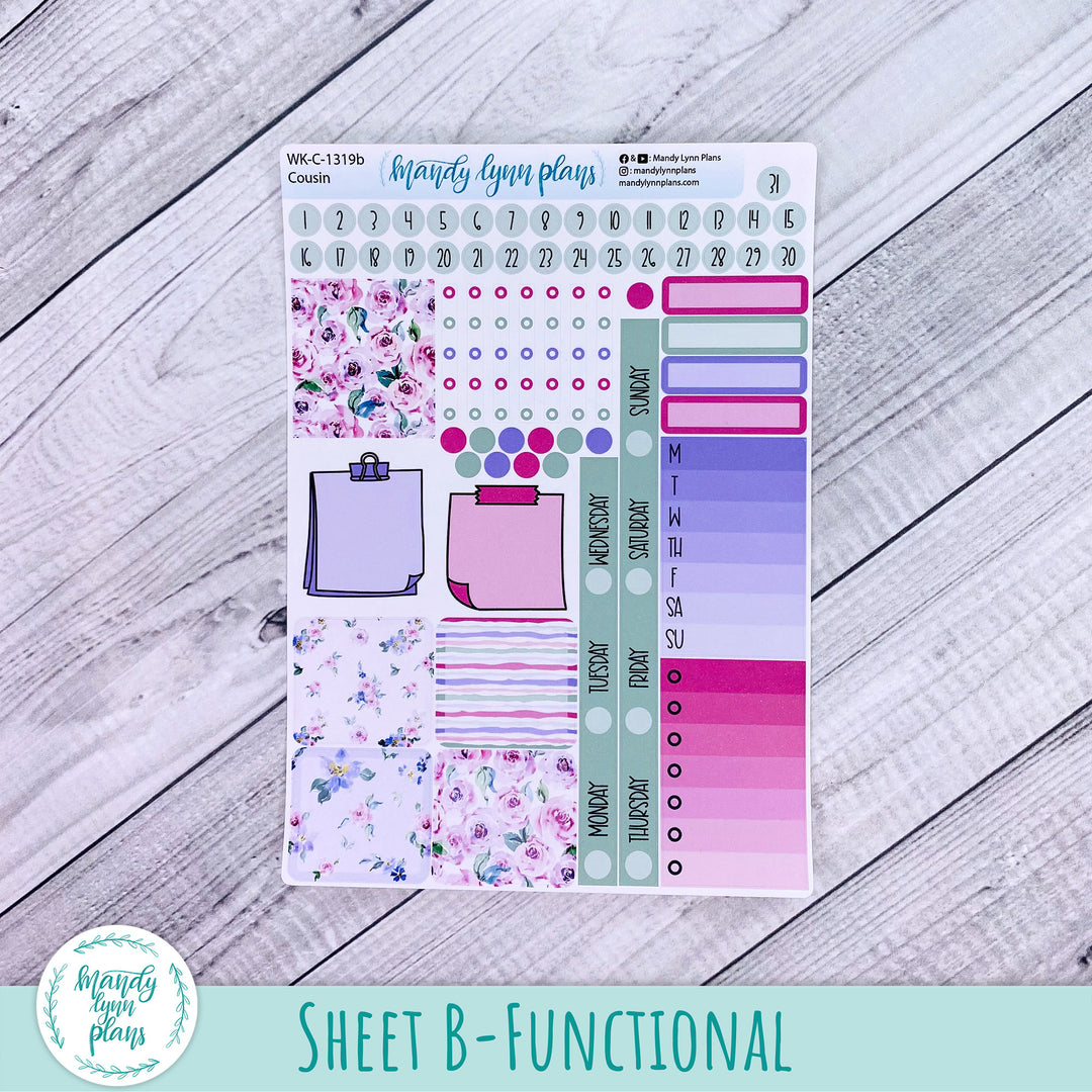 Hobonichi Cousin Weekly Kit || Watercolor Blooms || WK-C-1319