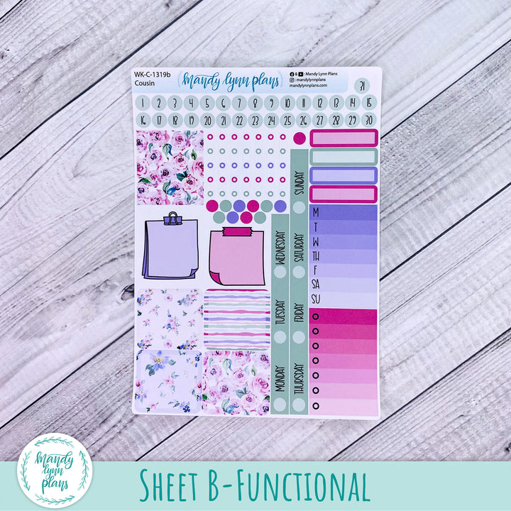 Hobonichi Cousin Weekly Kit || Watercolor Blooms || WK-C-1319