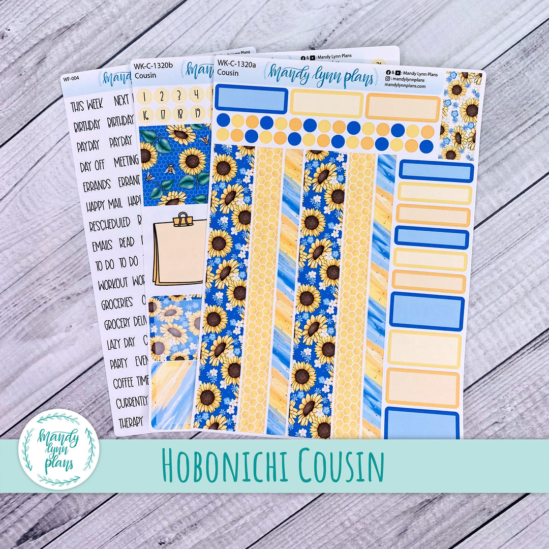 Hobonichi Cousin Weekly Kit || Buzzing Sunflowers || WK-C-1320