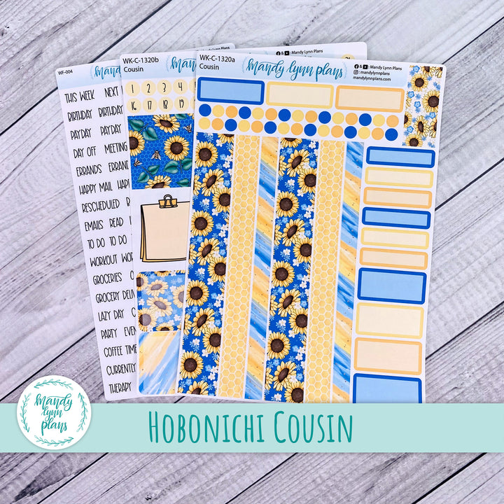 Hobonichi Cousin Weekly Kit || Buzzing Sunflowers || WK-C-1320