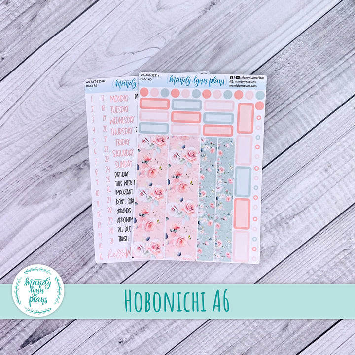 Hobonichi A6 Weekly Kit || Pink Garden || WK-A6T-3251