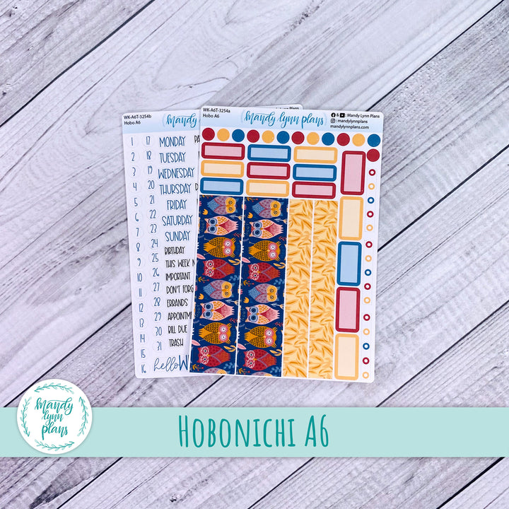 Hobonichi A6 Weekly Kit || Ornate Owls || WK-A6T-3254