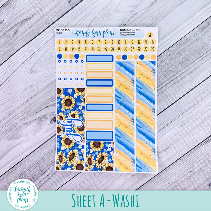 Hobonichi Cousin July 2025 Monthly || Buzzing Sunflowers || MK-C-1320