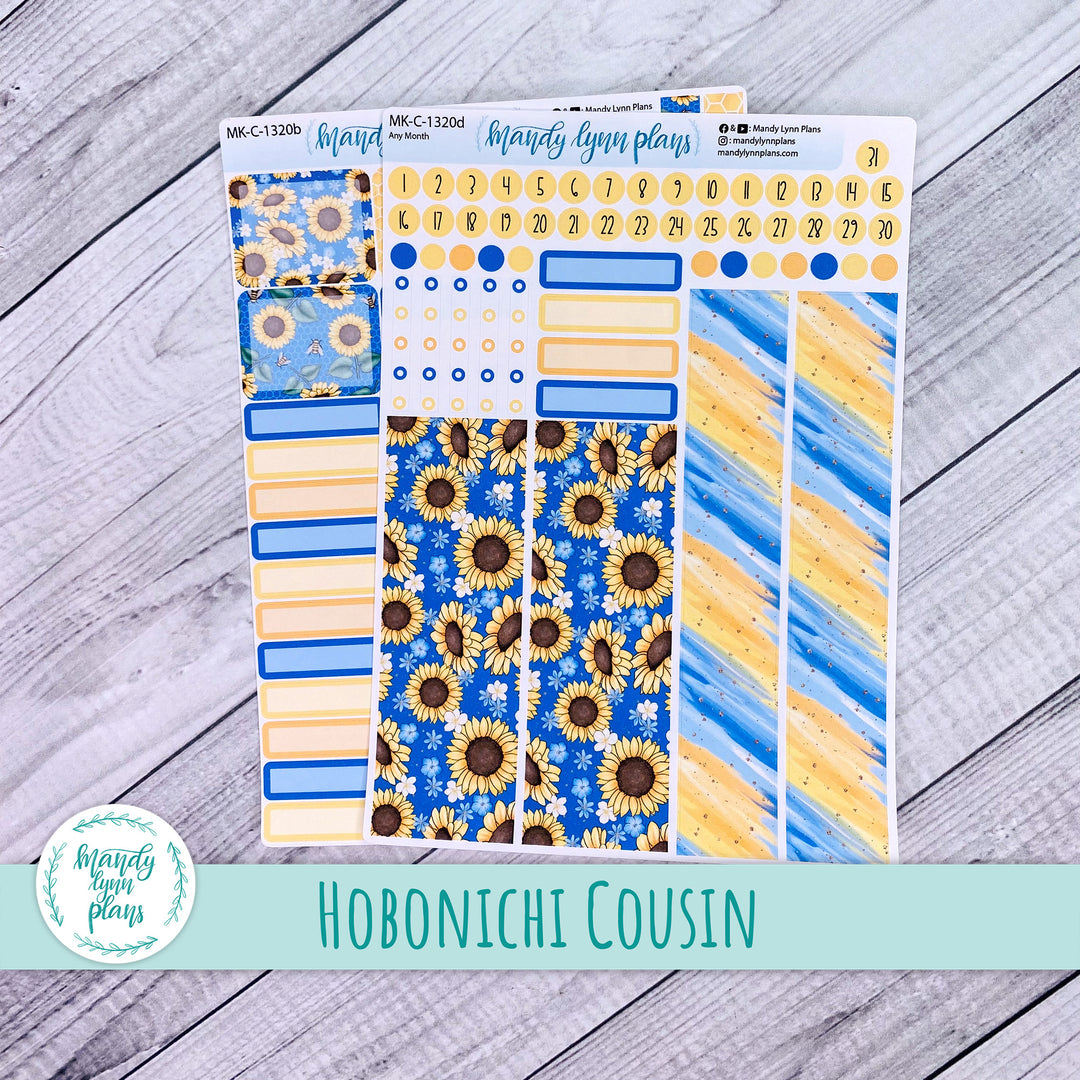 Any Month Hobonichi Cousin Monthly Kit || Buzzing Sunflowers || MK-C-1320