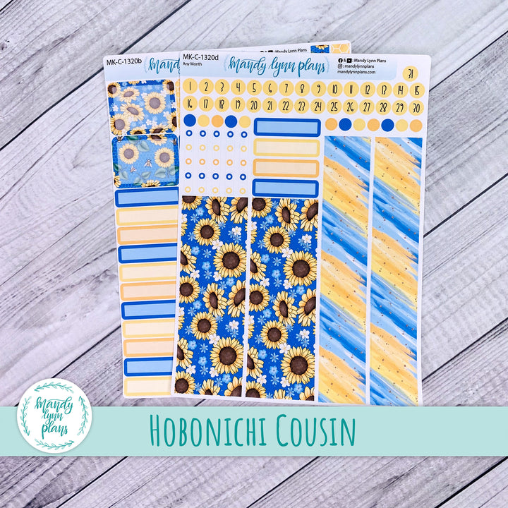 Any Month Hobonichi Cousin Monthly Kit || Buzzing Sunflowers || MK-C-1320