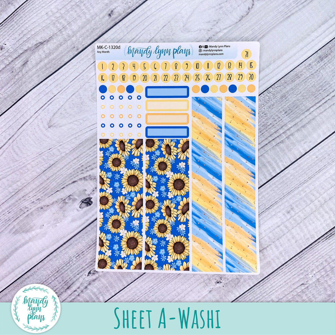 Any Month Hobonichi Cousin Monthly Kit || Buzzing Sunflowers || MK-C-1320