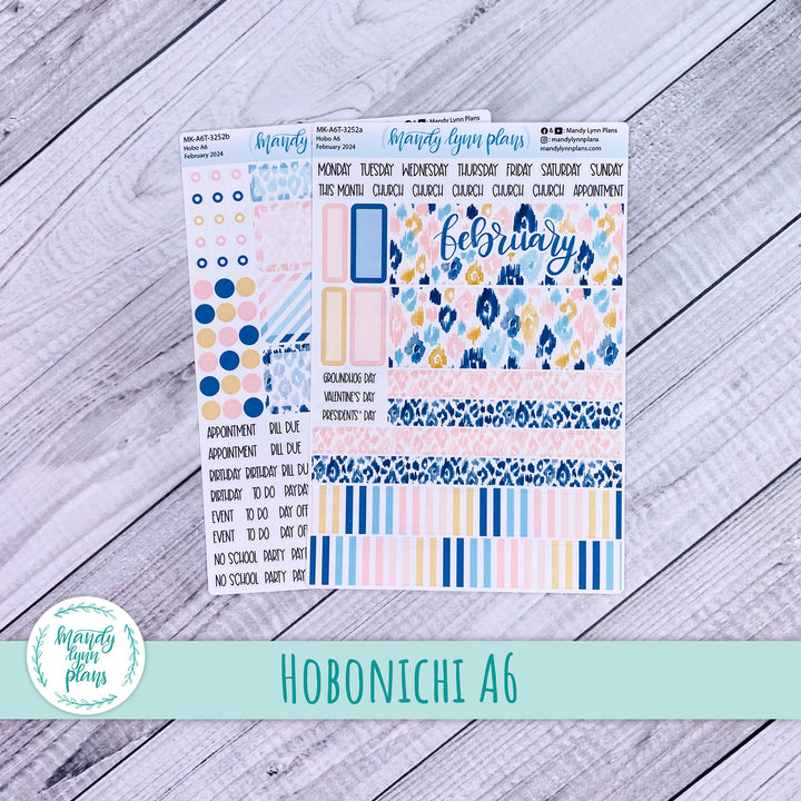 Hobonichi A6 February 2024 Monthly Kit || Leopard Print || MK-A6T-3252