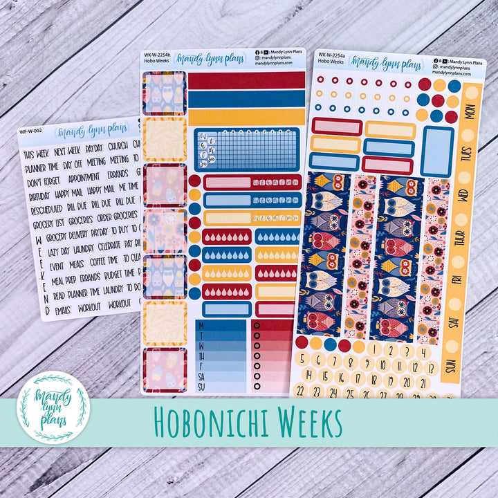 Hobonichi Weeks Weekly Kit || Ornate Owls || WK-W-2254