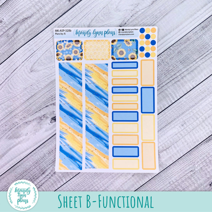 Any Month Plans by Just Scribble Monthly Kit || Buzzing Sunflowers || MK-A5P-320