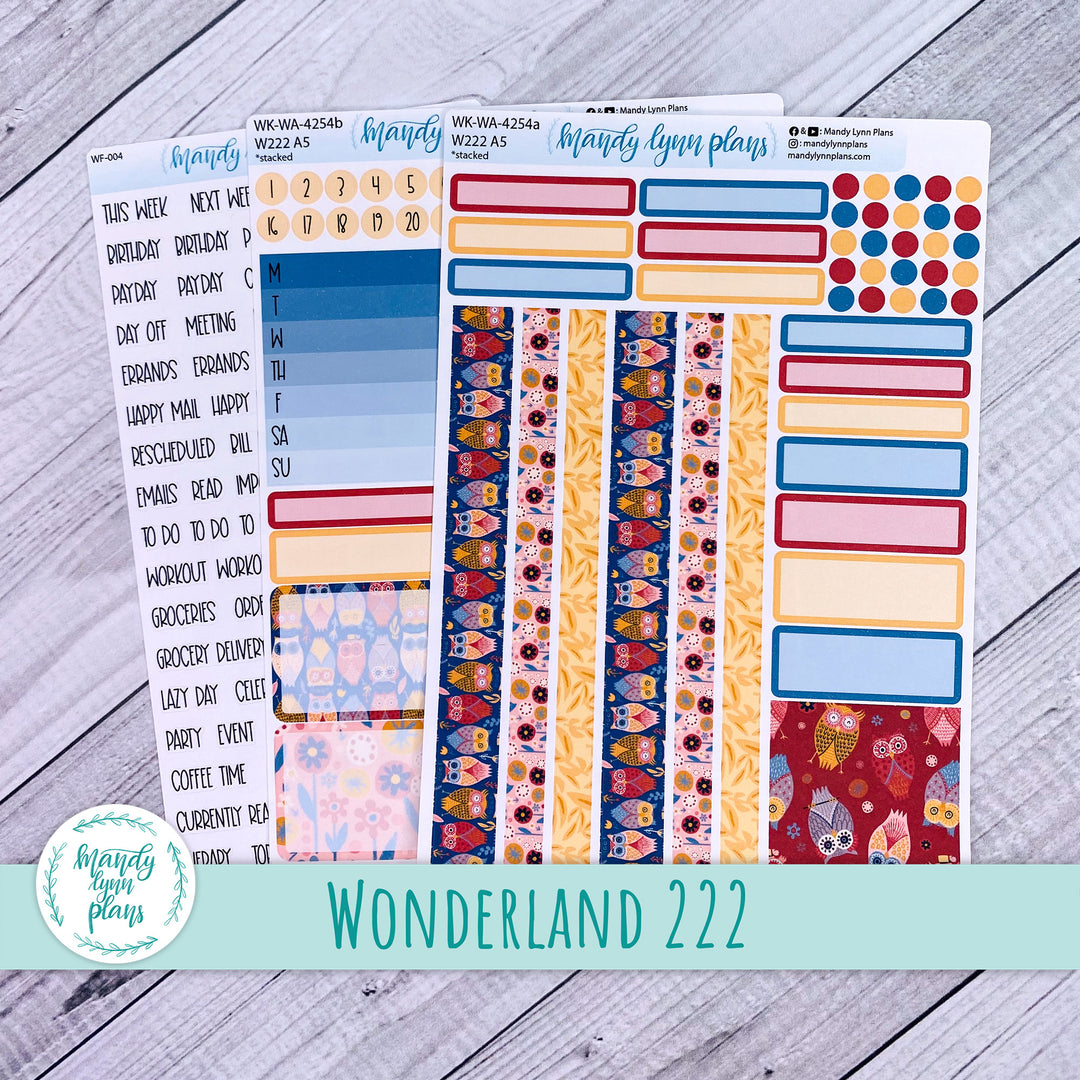 Wonderland 222 Weekly Kit || Ornate Owls || 254