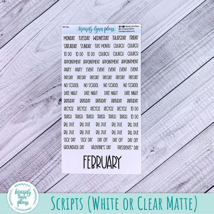 EC A5 February Monthly Kit || Ornate Owls || MK-EC5-254