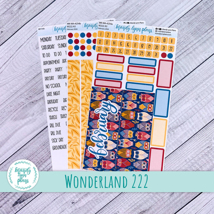 Wonderland 222 February 2024 Monthly Kit || Ornate Owls || 254