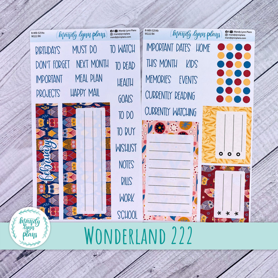 2024  February Wonderland 222 Dashboard || Ornate Owls || 254