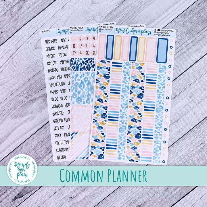A5, B6, N1 & N2 Common Planner Weekly Kit || Leopard Print || 252