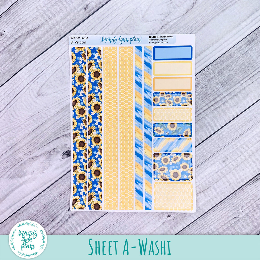 Standard Vertical Weekly Kit || Buzzing Sunflowers || WK-SV-320