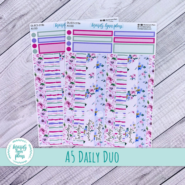 EC A5 Daily Duo Kit || Watercolor Blooms || DL-EC5-319
