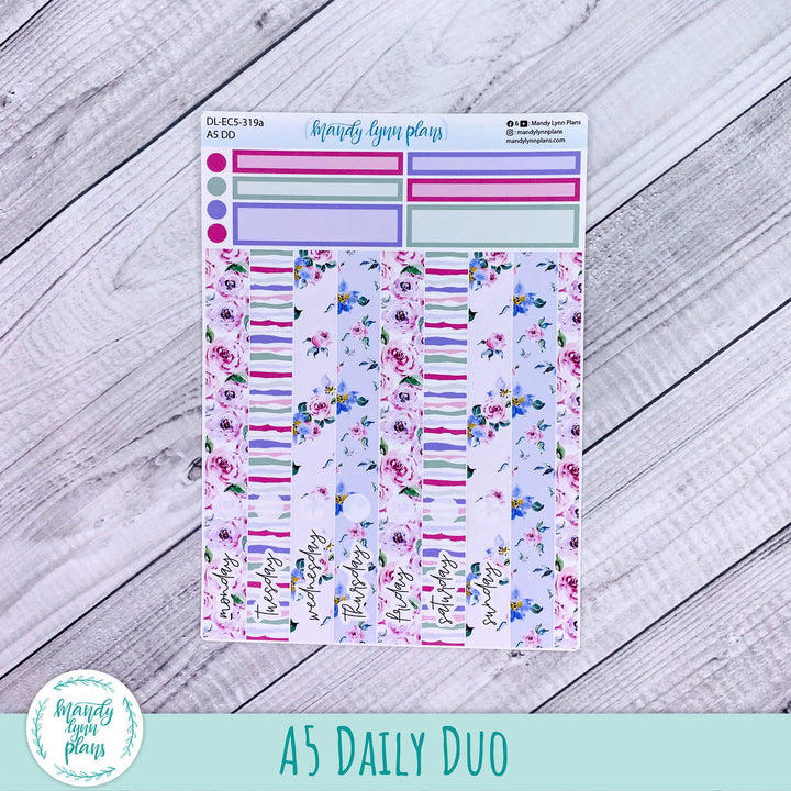 EC A5 Daily Duo Kit || Watercolor Blooms || DL-EC5-319