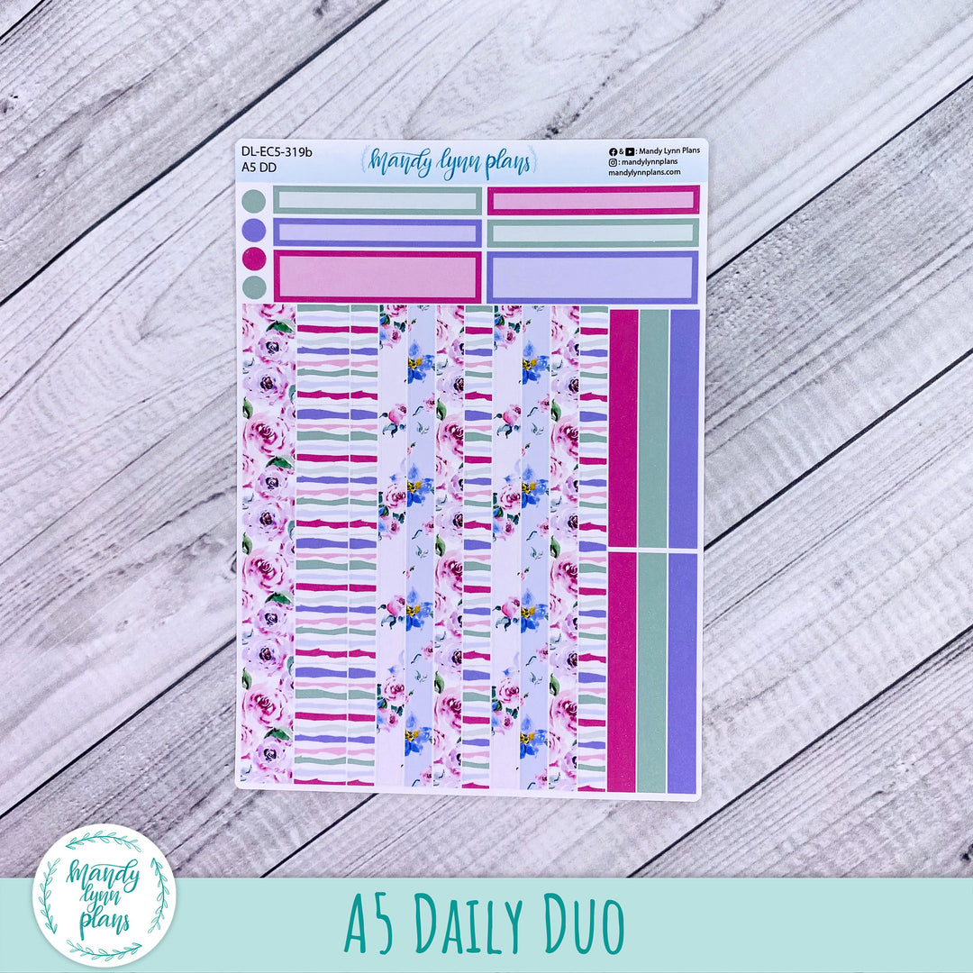 EC A5 Daily Duo Kit || Watercolor Blooms || DL-EC5-319