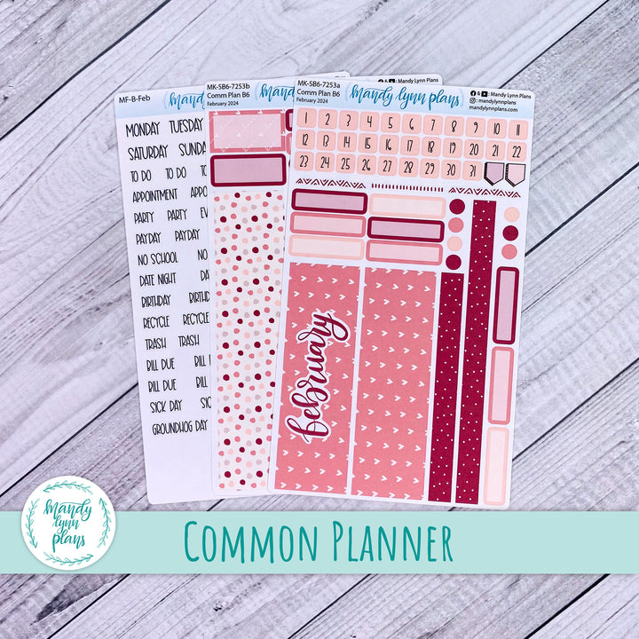 February 2024 Common Planner Monthly Kit || With Love || 253