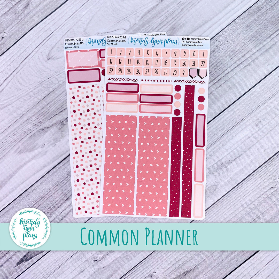 Any Month Common Planner Monthly Kit || With Love || 253