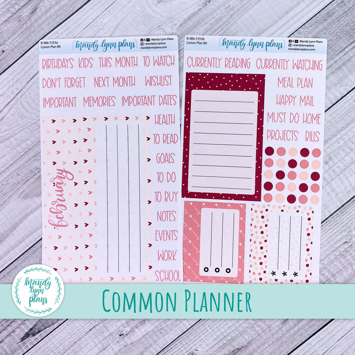 February Common Planner Dashboard || With Love || 253