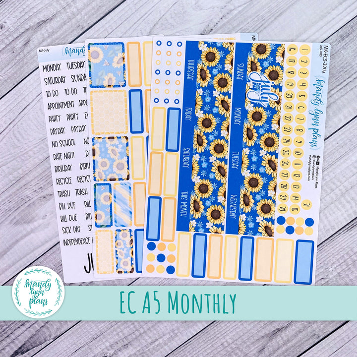 EC A5 July Monthly Kit || Buzzing Sunflowers || MK-EC5-320