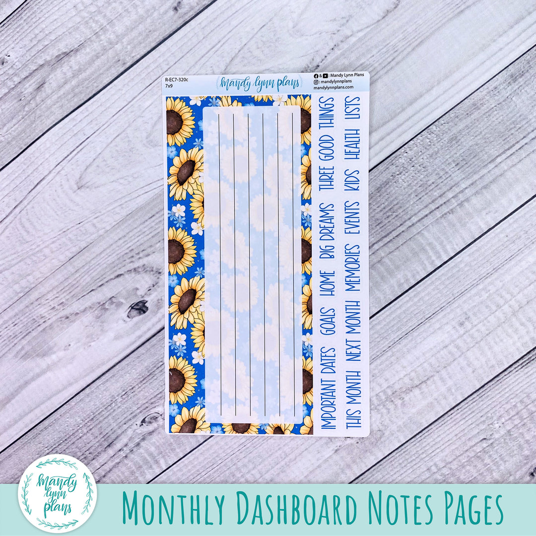 July EC 7x9 Dashboard Kit || Buzzing Sunflowers || R-EC7-320