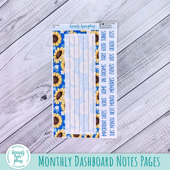July EC 7x9 Dashboard Kit || Buzzing Sunflowers || R-EC7-320