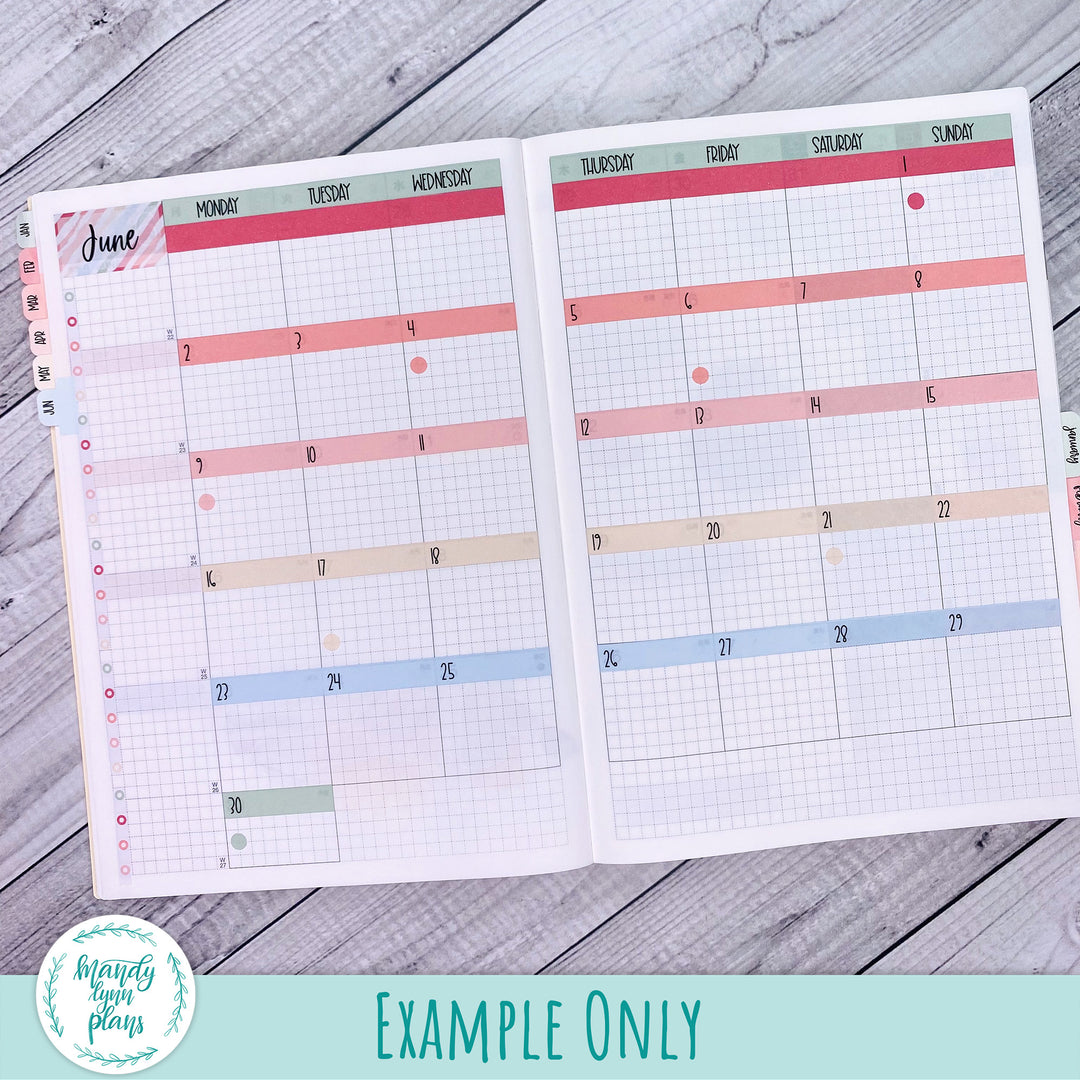 Basic Hobonichi Cousin Monthly Kits - Monday Start