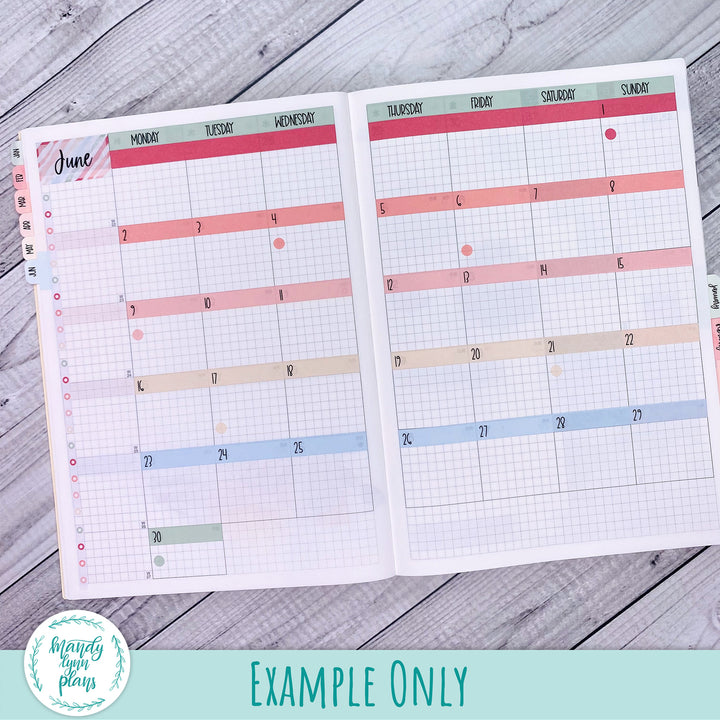 Basic Hobonichi Cousin Monthly Kits - Monday Start