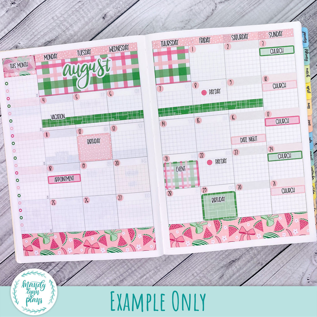 Hobonichi Cousin August 2025 Monthly || Ocean Lover || MK-C-1323