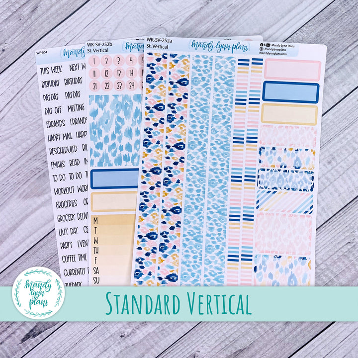 Standard Vertical Weekly Kit || Leopard Print || WK-SV-252