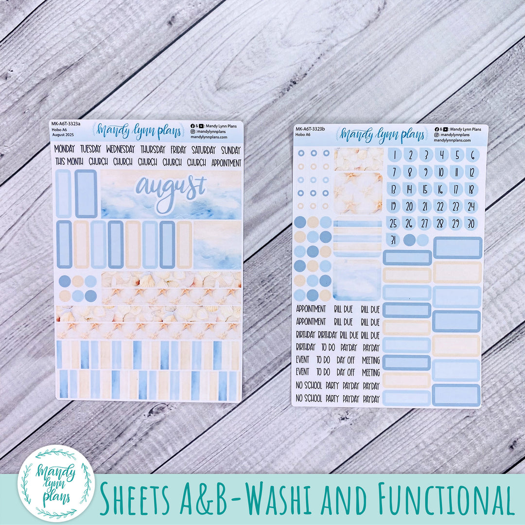 Hobonichi A6 August 2025 Monthly Kit || Ocean Lover || MK-A6T-3323
