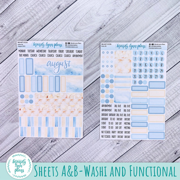Hobonichi A6 August 2025 Monthly Kit || Ocean Lover || MK-A6T-3323