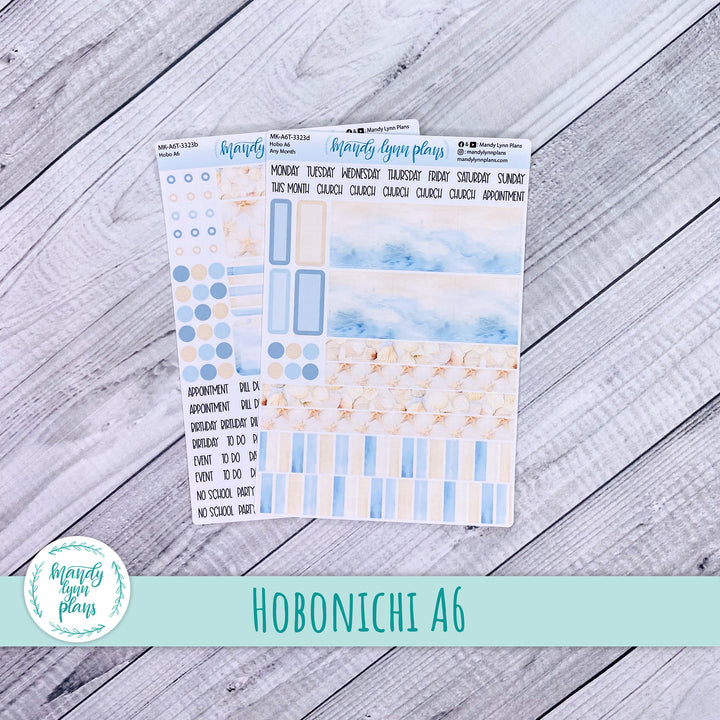 Any Month Hobonichi A6 Monthly Kit || Ocean Lover || MK-A6T-3323