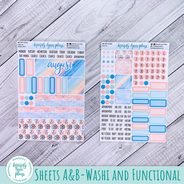 Hobonichi A6 August 2025 Monthly Kit || Lake Life || MK-A6T-3326