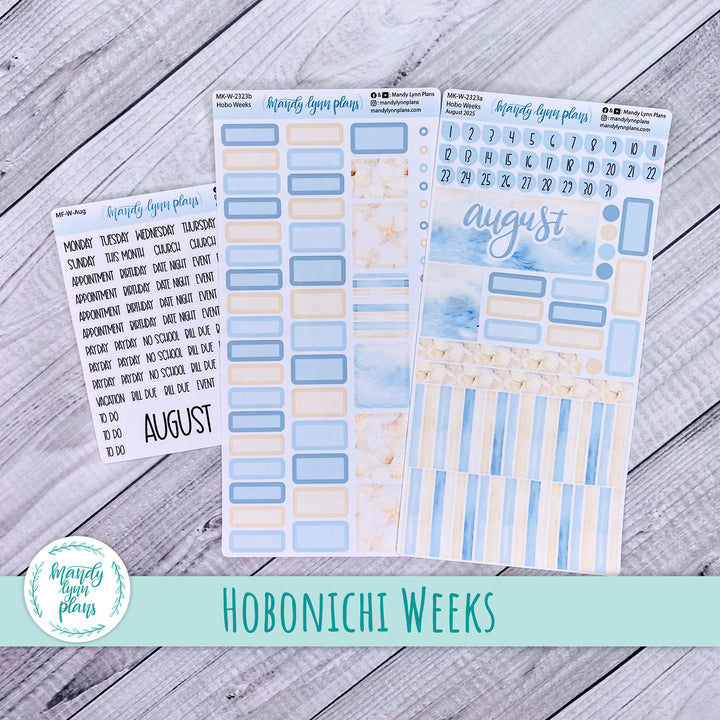 Hobonichi Weeks August 2025 Monthly Kit || Ocean Lover || MK-W-2323