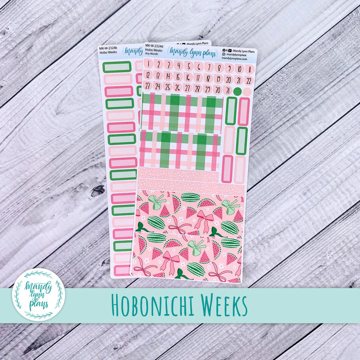 Any Month Hobonichi Weeks Monthly Kit || Watermelons || MK-W-2324