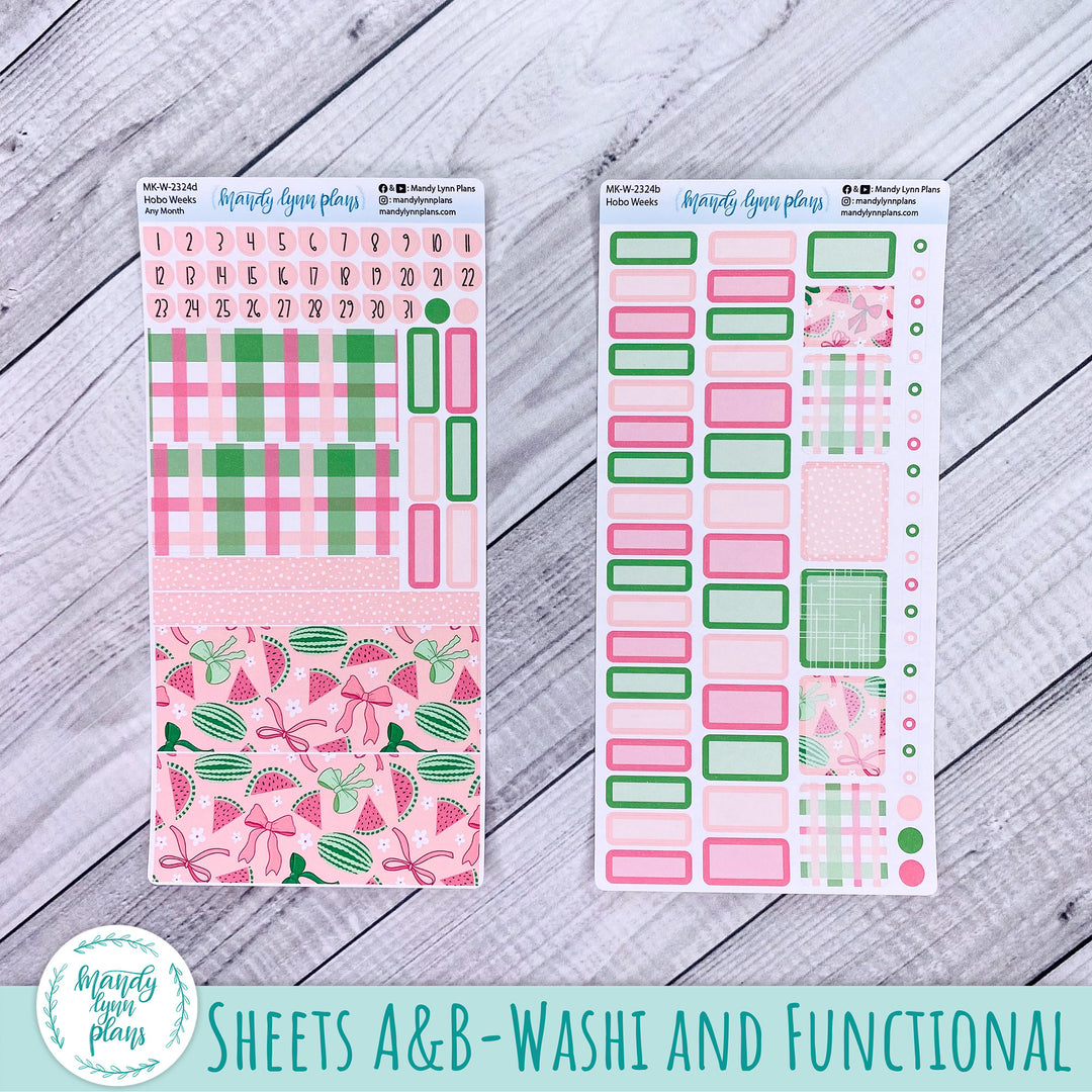 Any Month Hobonichi Weeks Monthly Kit || Watermelons || MK-W-2324