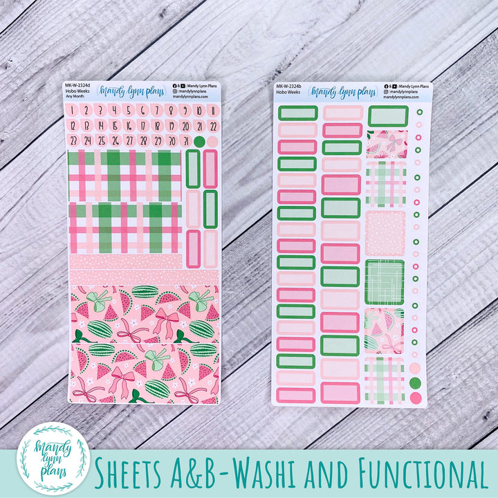 Any Month Hobonichi Weeks Monthly Kit || Watermelons || MK-W-2324