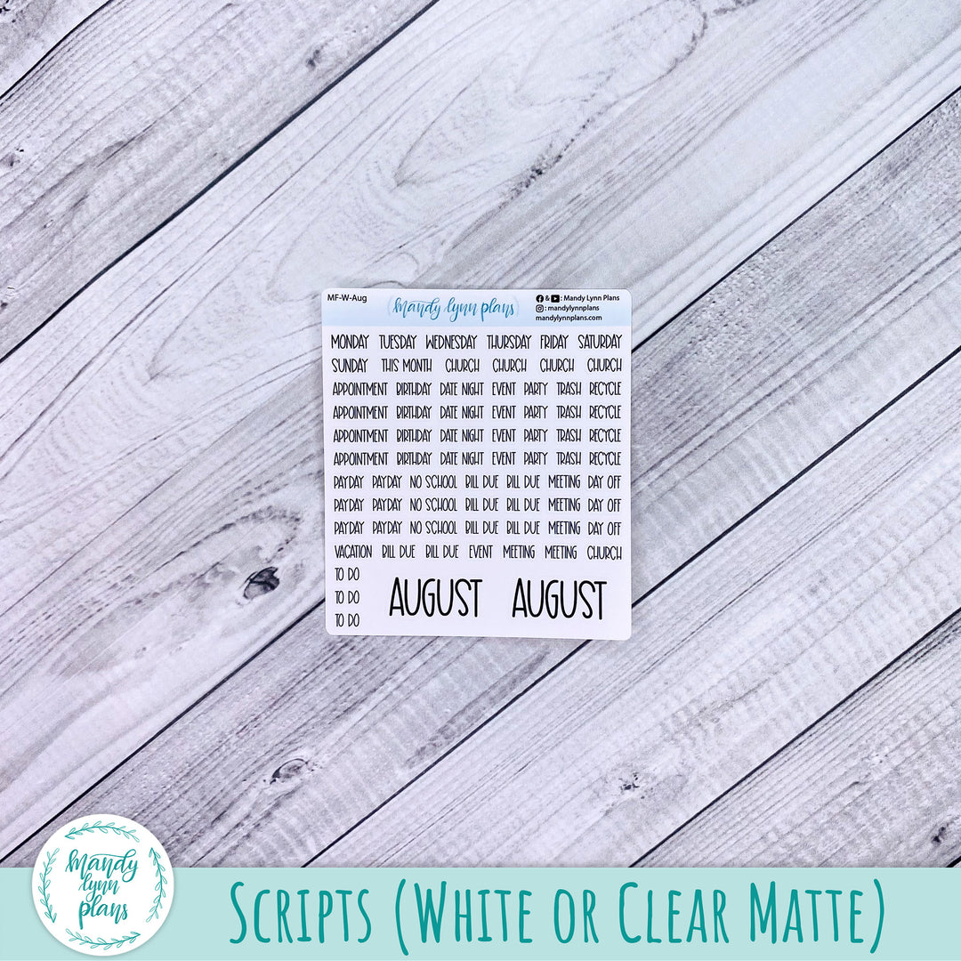 Hobonichi Weeks August 2025 Monthly Kit || Ocean Lover || MK-W-2323