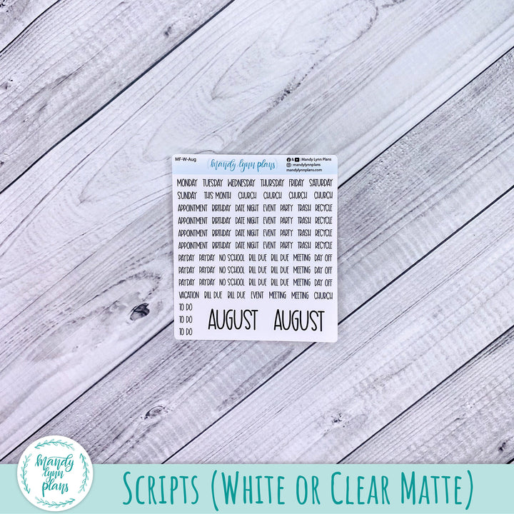 Hobonichi Weeks August 2025 Monthly Kit || Ocean Lover || MK-W-2323