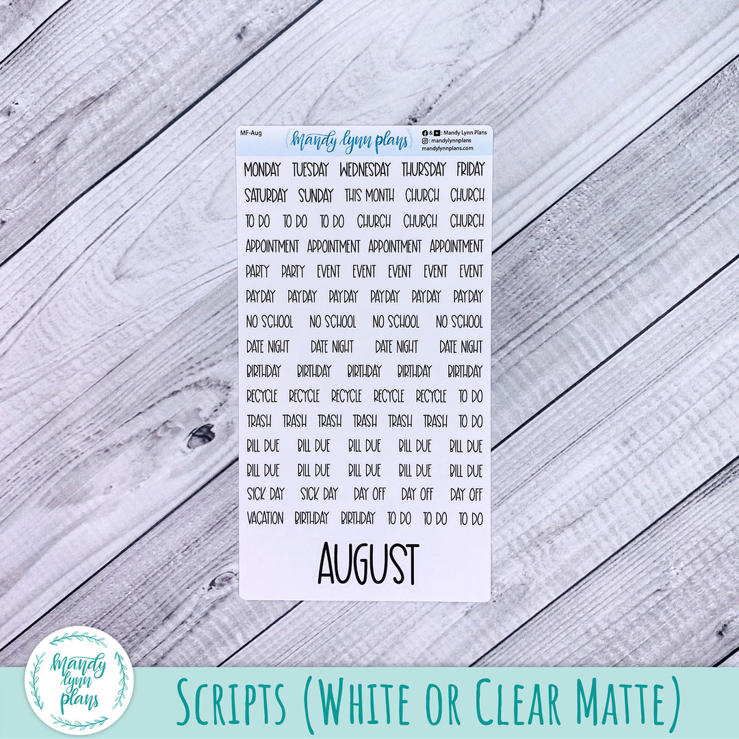 Hobonichi Cousin August 2025 Monthly || Ocean Lover || MK-C-1323