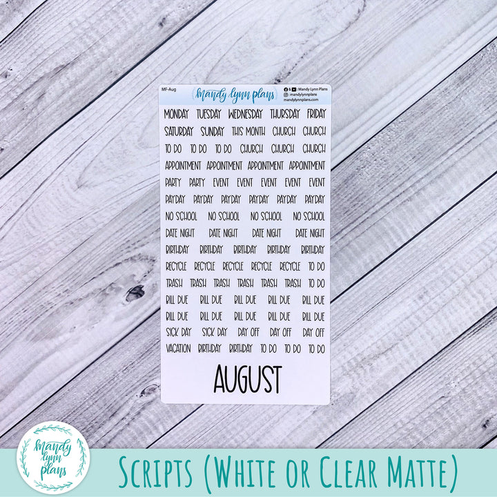 Hobonichi Cousin August 2025 Monthly || Ocean Lover || MK-C-1323