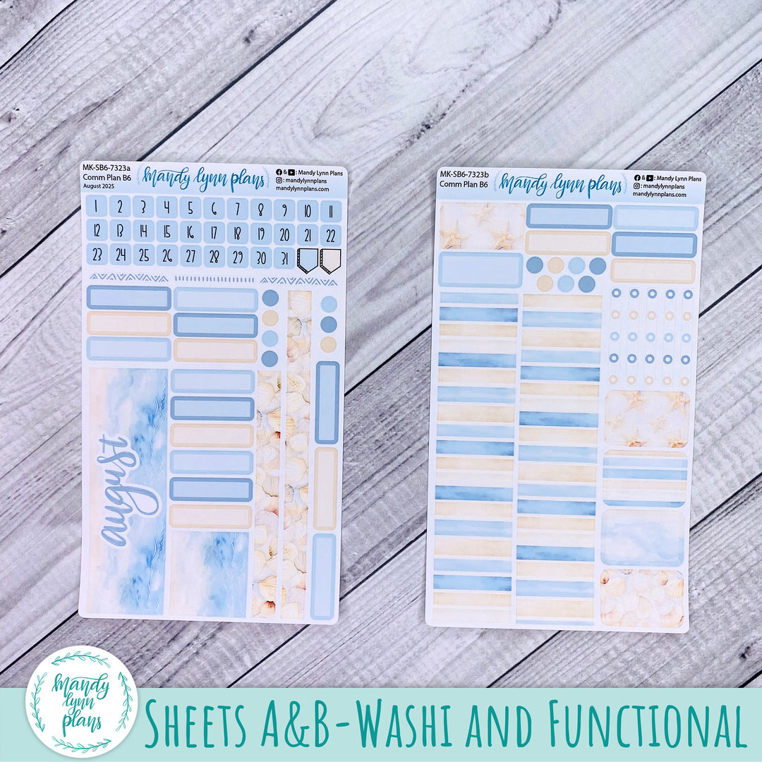 August 2025 Common Planner Monthly Kit || Ocean Lover || 323