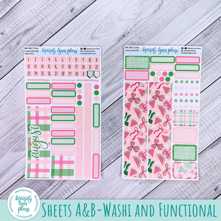 August 2025 Common Planner Monthly Kit || Watermelons || 324